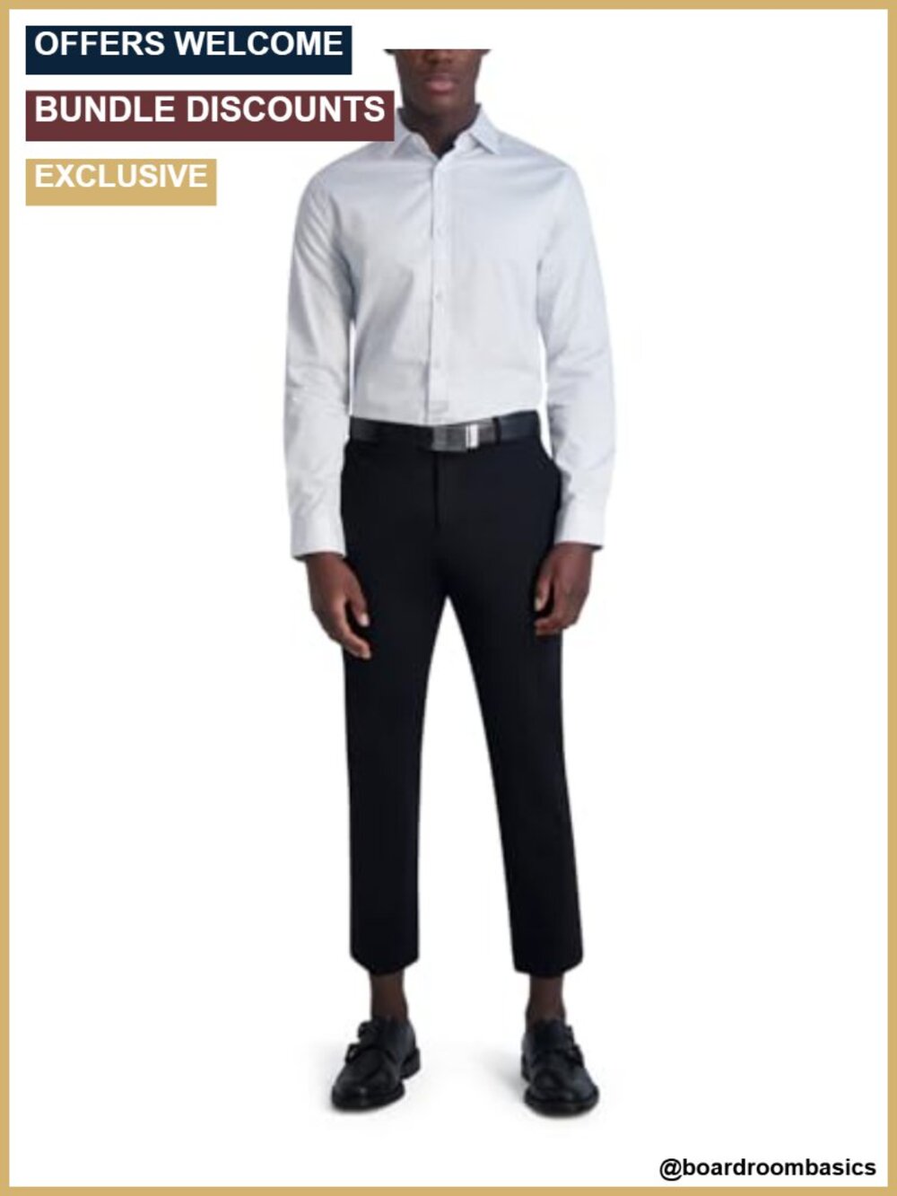 Men's Long Sleeve Dress Shirt Dobby Polka Dot Cotton Elastane Spread Collar